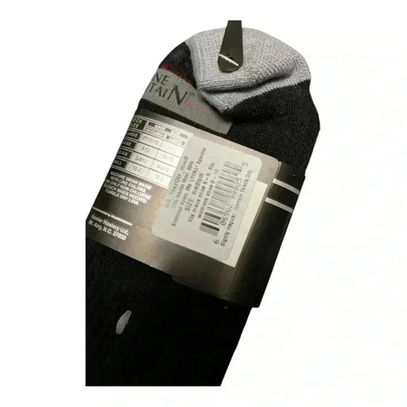 Stone Mountain Accessories Black & Grey Men's crew socks NWT - Picture 5 of 5